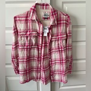 American Eagle lived in flannel shirt NWT